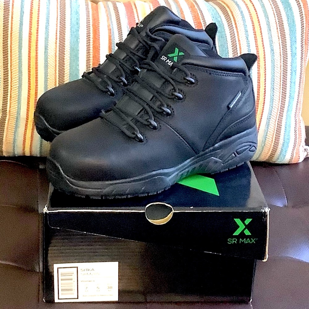 WOMEN SR MAX COMPOSITE TOE WORK BOOTS SIZE 7
